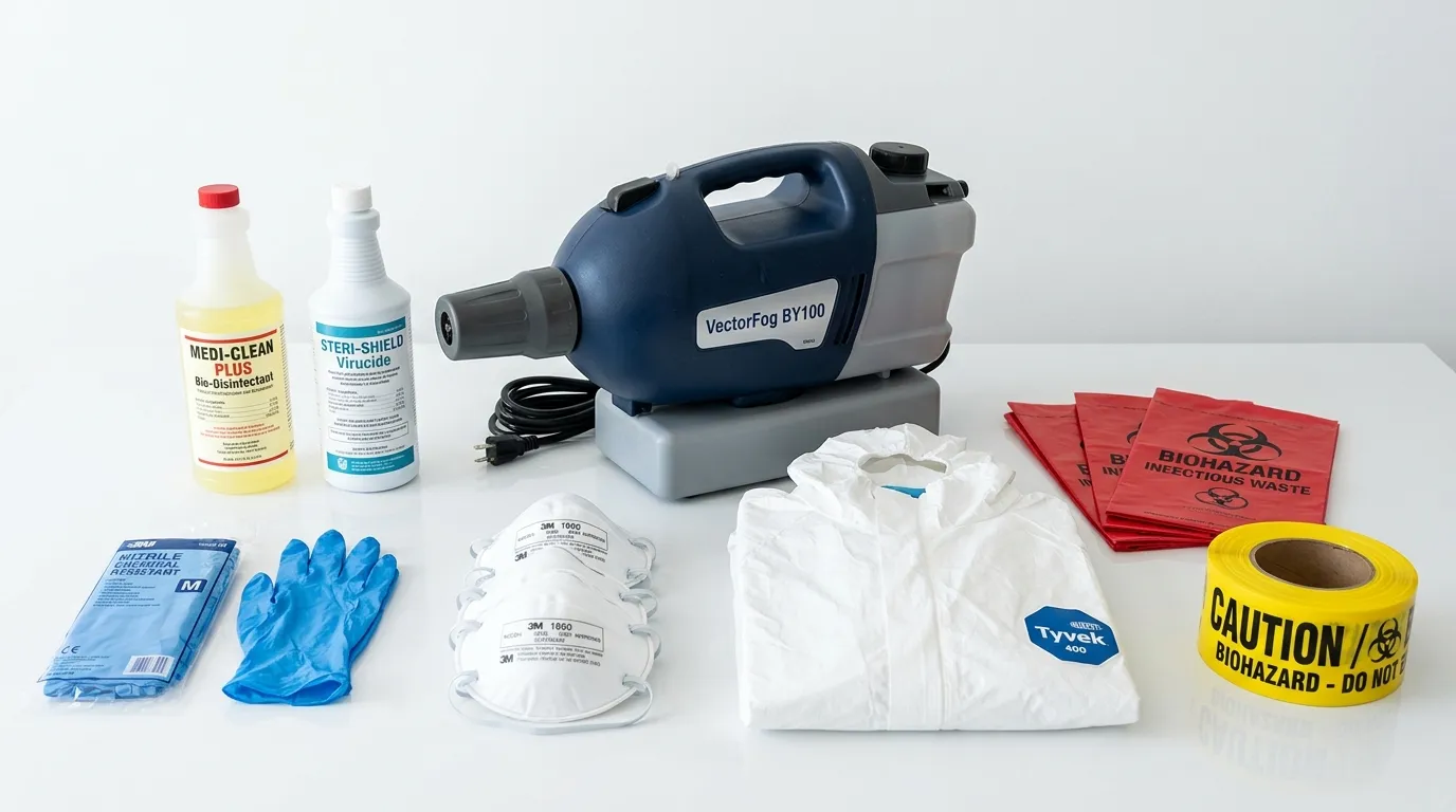 Professional biohazard remediation crew working in Throgs Neck