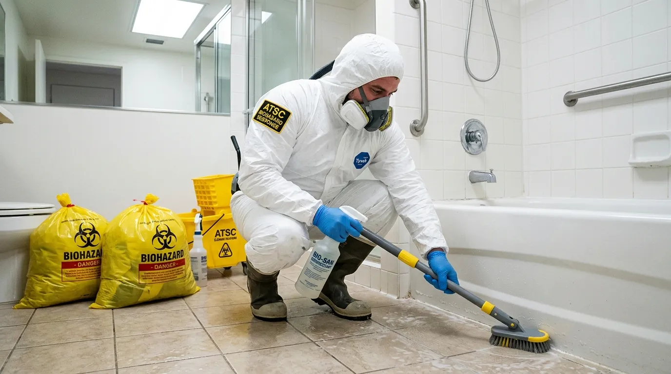 Decontamination equipment deployed for Blood Cleanup in Throgs Neck